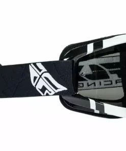 PROTECTIVE GEAR Fly Racing Zone Goggle-Youth-Black/White-Chrome/Smoke Lens