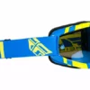 PROTECTIVE GEAR Fly Racing Zone Goggle-Youth-Blue/Hi-Vis-Chrome/Smoke Lens