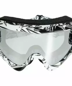 Fly Racing Zone Goggles Pro-Black/White Smoke/Chrome