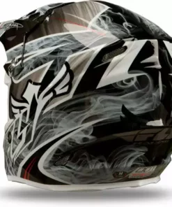 Fly Racing 2013/2014 F2 Carbon Acetylene Helmet-Black/White PROTECTIVE GEAR