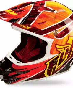 Fly Racing 2013/2014 F2 Carbon Acetylene Helmet-Red/Yellow