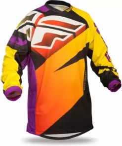 RACE WEAR Fly Racing 2015 F-16 Race Jersey-Ltd Ed Purple/Yellow/Black