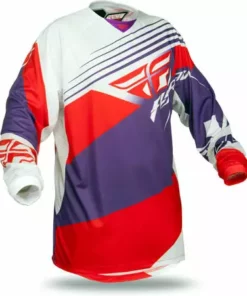 Fly Racing 2014 Kinetic Blocks Race Jersey-Purple/Red/White RACE WEAR