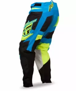 Fly Racing 2014 Kinetic Blocks Race Pants-Blue/Hi-Vis Yellow