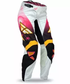 Fly Racing 2014 Kinetic Ladies Race Pants-Pink/White RACE WEAR