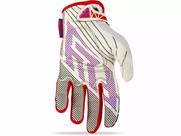 RACE WEAR Fly Racing 2014 Kinetic Gloves-White/Red/Purple 2 RACE WEAR Fly Racing 2014 Kinetic Gloves-White/Red/Purple