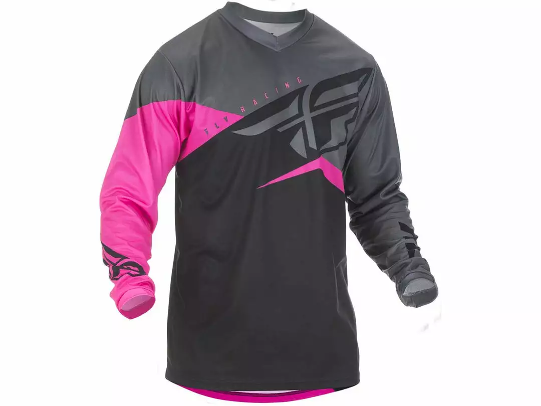 FLY RACING 2019 F-16 JERSEY-Neon Pink/Black/Grey RACE WEAR 1 FLY RACING 2019 F-16 JERSEY-Neon Pink/Black/Grey RACE WEAR
