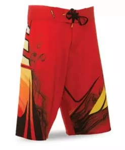 Fly Racing Acetylene Board Shorts-Red/Yellow-Adult APPAREL