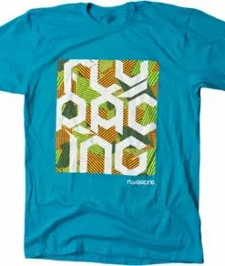 Fly Racing Block Party T-Shirt-Turquoise