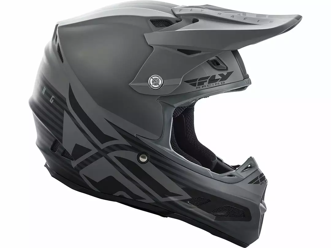 FLY RACING F2 Carbon MIPS Shield Helmet-Black/Grey PROTECTIVE GEAR 2 FLY RACING F2 Carbon MIPS Shield Helmet-Black/Grey PROTECTIVE GEAR
