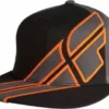 Fly Racing Impress Release Hat-Black/Gun/Orange APPAREL