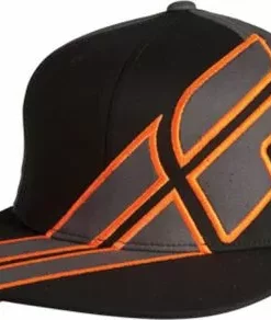 Fly Racing Impress Release Hat-Black/Gun/Orange APPAREL