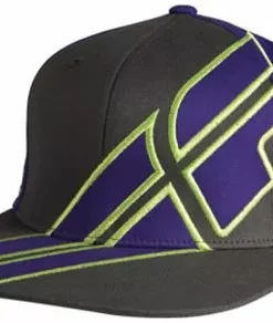 APPAREL Fly Racing Impress Release Hat-Purple/Gun/Lime