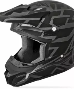 Fly Racing 2014 Kinetic Block Helmet-Matte Black PROTECTIVE GEAR
