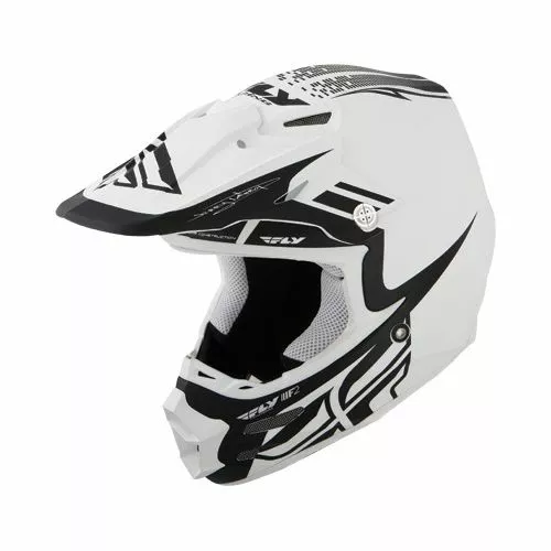 PROTECTIVE GEAR Fly Racing F2 Carbon Dubstep Helmet, X-Small, Matte White/black 1 PROTECTIVE GEAR Fly Racing F2 Carbon Dubstep Helmet, X-Small, Matte White/black