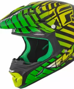 Fly Racing 2013/2014 Three.4 Helmet-Green/Lime