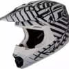 Fly Racing 2013/2014 Three.4 Helmet-White/Black PROTECTIVE GEAR