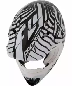 Fly Racing 2013/2014 Three.4 Helmet-White/Black PROTECTIVE GEAR
