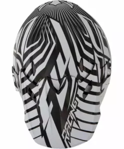 Fly Racing 2013/2014 Three.4 Helmet-White/Black PROTECTIVE GEAR