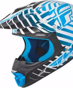 PROTECTIVE GEAR Fly Racing 2013/2014 Three.4 Helmet-White/Blue