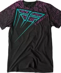 APPAREL Fly Racing Toxicitee T-Shirt-Black/Purple/Teal