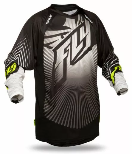Fly Racing RACE WEAR Fly Lite Hydrogen Jersey-Black/Grey 1 Fly Racing RACE WEAR Fly Lite Hydrogen Jersey-Black/Grey