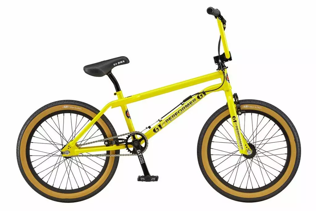FREESTYLE BIKES GT Performer Pro 20" BMX Bike-Yellow 1 FREESTYLE BIKES GT Performer Pro 20" BMX Bike-Yellow
