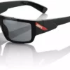 100% Heikki Sunglasses-Black/Red-Silver Mirror APPAREL