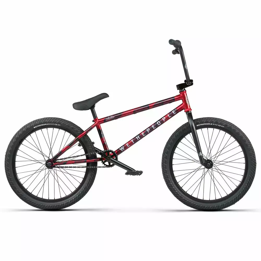 We The People 2023 Audio 22" BMX Freestyle Bike-Matte Aqua Red 1 We The People 2023 Audio 22" BMX Freestyle Bike-Matte Aqua Red