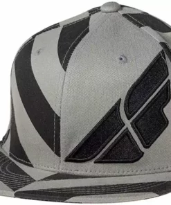 Fly Racing Fat Stripe Hat-Black/Gray APPAREL