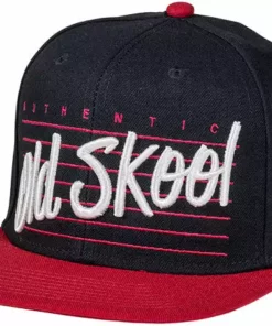 Vans Old School Snapback Adjustable Hat-Black/Red APPAREL