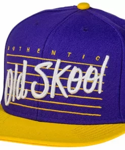 APPAREL Vans Old School Snapback Adjustable Hat-Purple/Yellow