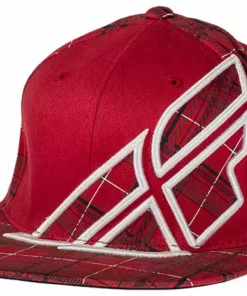 APPAREL Fly Racing Plaid Hat-Red