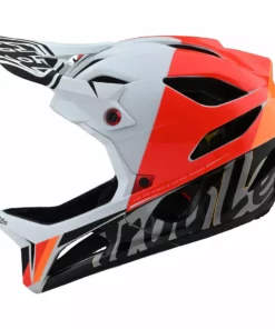 Troy Lee Designs Stage MIPS Nova Helmet-White PROTECTIVE GEAR
