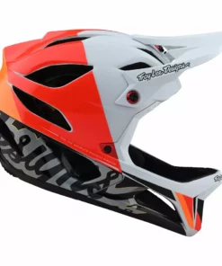 Troy Lee Designs Stage MIPS Nova Helmet-White PROTECTIVE GEAR