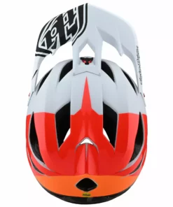 Troy Lee Designs Stage MIPS Nova Helmet-White PROTECTIVE GEAR