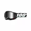 PROTECTIVE GEAR 100% Accuri 2 Goggles-Black-Mirror Silver Lens