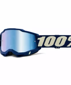 PROTECTIVE GEAR 100% Accuri 2 Goggles-Deepmarine-Mirror Blue Lens