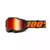 100% Accuri 2 Youth Goggles-Chicago-Mirror Red Lens PROTECTIVE GEAR