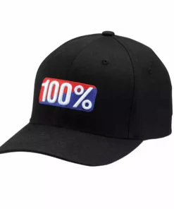 100% Classic X-Fit Hat-Black