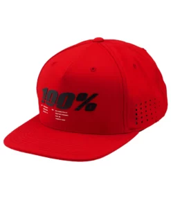 APPAREL 100% Drive Snapback Hat-Red