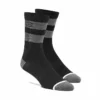 SHOES 100% Flow Socks-Black/Grey