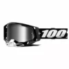 100% Racecraft2 Goggles-Black-Mirror Silver Lens PROTECTIVE GEAR