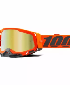 100% Racecraft2 Goggles-Kerv-Mirror Gold Lens PROTECTIVE GEAR