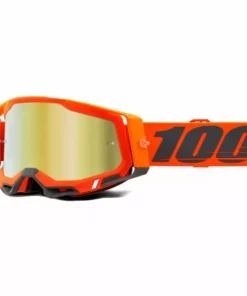 100% Racecraft2 Goggles-Kerv-Mirror Gold Lens PROTECTIVE GEAR