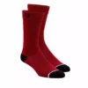 SHOES 100% Solid Socks-Red