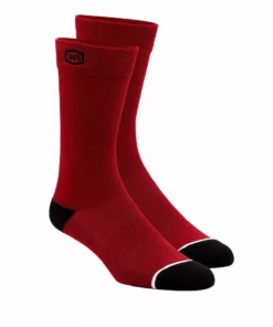 SHOES 100% Solid Socks-Red