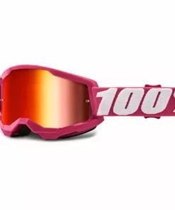 100% Strata2 Goggles-Fletcher-Mirror Red Lens