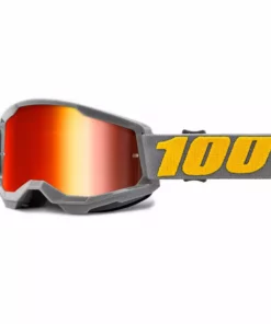 100% Strata2 Goggles-Izipizi-Mirror Red Lens PROTECTIVE GEAR