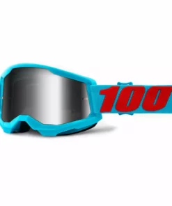 100% Strata2 Goggles-Summit-Mirror Silver Lens PROTECTIVE GEAR